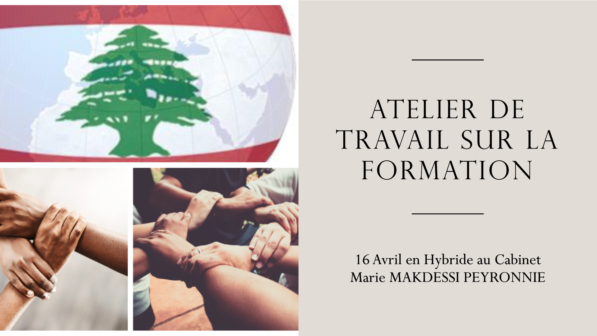 Atelier de travail le 16 Avril en Hybride sur notre offre de formation ...