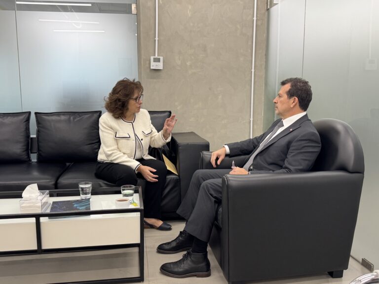 Rencontre de Nada Chehab avec le ministre Kamal Shehadeh Rencontre de Nada Chehab avec le ministre Kamal Shehadeh