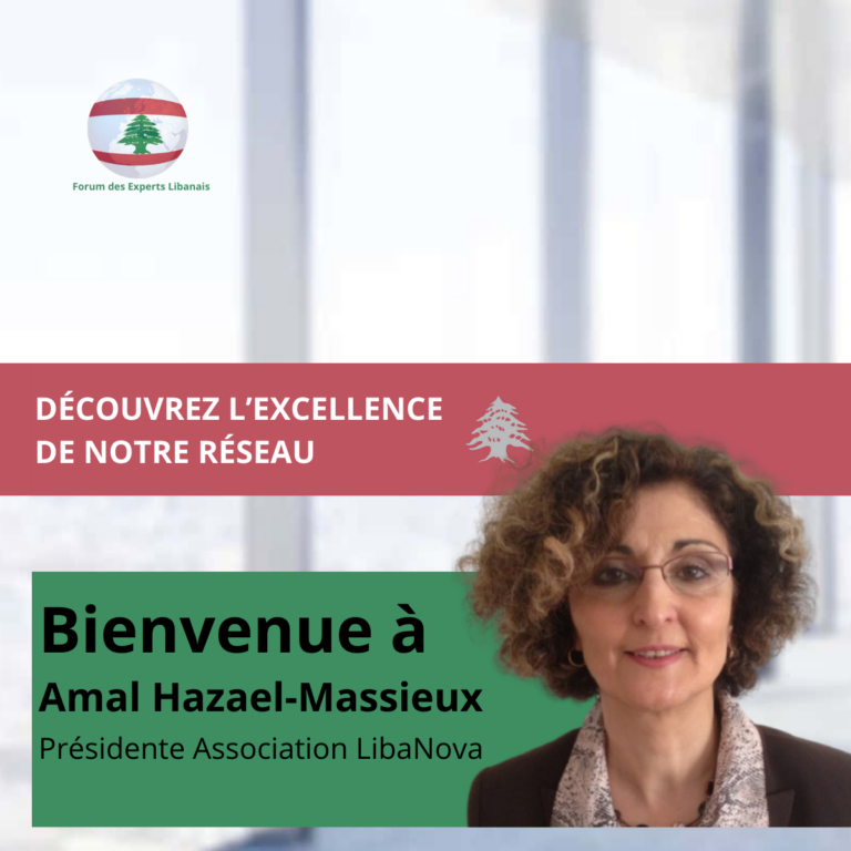 Bienvenue Amal Hazael-Massieux au Forum des Experts Libanais