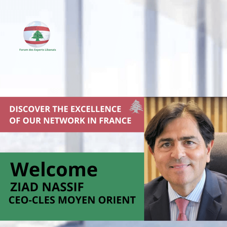 Bienvenue à Ziad Nassif au sein du Forum des Experts Libanais.